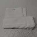 N&Y HOME Extra Long Shower Curtain Liner Fabric 72 x 80 inches, Hotel Quality, Washable, White Spa Bathroom Curtains with Grommets, 72x80