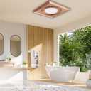 Bathroom Exhaust Fan with LED Light Vent Fans for Ceiling,Ventilation Fan Light Combo 374 CFM 1.2 Sones Quiet for Bathroom Shower Restroom Farmhouse