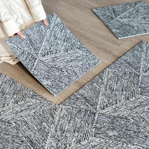 Carpet Living Room Bedroom, Glue Free, Anti Slip, Removable, Washable Spliced Carpet(15.75''x 15.75''x 0.38''Thick) Unit Rug 12pcs