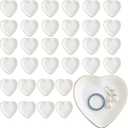 Shappy 48 Pcs Ceramic Jewelry Tray Ring Dish Bulk Trinket Holder Dish for Women Bridal Shower Weddings Birthdays Gifts(4 Inch,Heart)