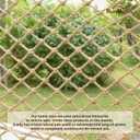 Multi-Use Hemp Rope Net: Natural Jute, 15 Sizes, Ideal for Indoor/Outdoor Decor & Safety, Handcrafted with Free Installation Accessories (6x30ft)