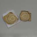 STOBOK 3.3 Inch Glass Plates, Clear Glass Plates, Small Saucers, Snack Saucers, Tea Saucers for Home Kitchen Coffee and Tea Drinkware