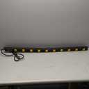 10 Outlet Heavy Duty Long Power Strip Surge Protector with 4ft Cord for Garage Workshop Workbench, ETL Certified, Black