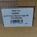 Discount Tag & Label Manila Shipping Tags, 10 Pt, 6 1/4" x 3 1/8", 8, (Case of 1000)