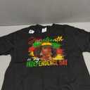 Juneteenth Is My Independence Day Black Women 4th Of July T-Shirt, L