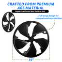 19 Inch Wheels Cover for Tesla Model Y Juniper 19 Inch Wheel Hubcaps Matte Black Accessories 4 PCS (Black, 19inch-Model Y Juniper 2026+)