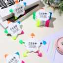 10 Pcs Star Highlighters Bulk for Classroom Rewards, Cute Inspirational Fluorescent Marker Pens for Teacher Supplies, Student Prizes, Back to School, Employee Appreciation and Office Gifts