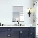 Mirrorons Beveled Mirror, Bathroom Mirrors for Wall 20" x 28", Frameless Rectangle Bathroom Mirror with Beveled Edge, Hangs Horizontally or Vertically, Upgraded Packing