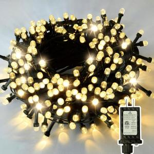 Super Long 500 LED 178FT Christmas Lights, Bright Bubble Led Christmas Tree Lights with 8 Modes & Memory, 2025 Upgraded Twinkle LED String Lights for Indoor Outdoor Xmas Party Decorations, Warm White