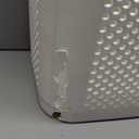 Mind Reader 60L Slim Laundry Hamper, Clothes Basket, Lid, Ventilated, Plastic, Set of 2, White