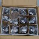 12 Pack 4 oz Vanilla Extract Bottles, Amber Boston Glass Bottle with Cap Empty Brown Glass Bottles for Homemade Vanilla Extract, Essential Oils, Juice, Potion, Syrup, Liquids, Christmas Gift