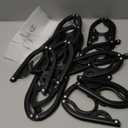 12 PCS Travel Hangers - Cruise Ship Essentials Portable Folding Clothes Hangers Travel Essentials Foldable Clothes Drying Rack for Travel (Black)