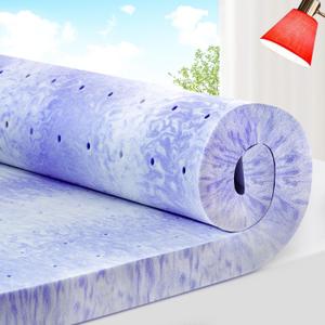 ELEMUSE 3 Inch Gel Memory Foam Mattress Topper Twin XL, Ventilated Soft Pressure Relieve Mattress Pad, Breathable Bed Topper, CertiPUR-US Certified