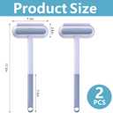 moonoom 2 Pcs 4 in1 Mesh Screen Cleaner, Detachable Window Screen Cleanning Brush with Wet and Dry Dual-Use, Multi-functional Window Glass Net Cleaner Tool for Dusty Corners