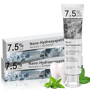 Hydroxyapatite Toothpaste for Advanced Enamel Protection & Tooth Strengthening, FluorideFree FluorideFree Formula with Gentle Mint, Fresh Breath, Reduce Tooth Sensitivity 2pcs, 2028.06.18