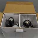 aooshine Beige Bedroom Table Lamp Set - Bedside Lamps for Nightstand Set of 2, Minimalist Lamps for Desk, Dorm, Kids Room, Bulb Not Included (Cream & Black Set)