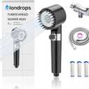 Iondrops Filtered Showerhead High Pressure Handheld Hydrojet Nozzle Kit for Men, Women, Children and Pets.