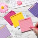 24 Pcs Inspirational Sticky Notes with Lines 3 x 3 Inch Positive Affirmation Mental Health Self Sticky Pads Employee Appreciation Gifts Bulk for Teacher Nurse Coworkers Office Work Studying Supplies
