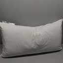 Synthetic Down Alternative Rectangle Pillow Insert Form Stuffer for Sofa Shams, Decorative Throw Pillow, Cushion and Bed Pillow Stuffing King Size 20x36