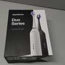 Aquasonic Duo - Dual Handle Ultra Whitening 40,000 VPM Wireless Charging Electric ToothBrushes - 3 Modes with Smart Timers - 10 Dupont Brush Heads & 2 Travel Cases Included