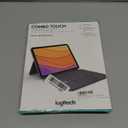 Logitech Combo Touch iPad Air Keyboard Case, Detachable Backlit Keyboard with Kickstand, Trackpad, Smart Connector, Oxford Gray, USA Layout