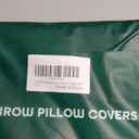 OTOSTAR Set of 4 Waterproof Throw Pillow Covers 18x18 Inch Farmhouse Geometric Square Pillow Cases for Couch Patio Furniture Balcony Garden Outdoor Decoration Geometry 70-Grey