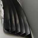 HECASA Rear Window Scoop Louver Sun Shade Cover Compatible with 2008-2023 Dodge Challenger - Black, ABS Material