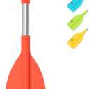 OCEANBROAD Telescoping Emergency Paddle 21''-42''Assembling Required/26''-54'' Aluminium Shaft for Kayaking Boating Canoeing River Tubing (Orange)