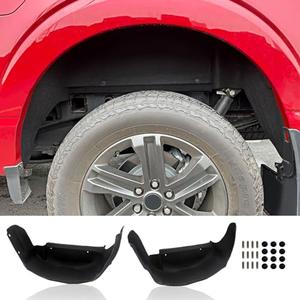 Utiiy Fit for 2021-2025 F150 Wheel Well Liner Rear Wheel Well Guards mud Flaps for 2024 Ford F150 Accessories (Not fit Raptor) : Automotive