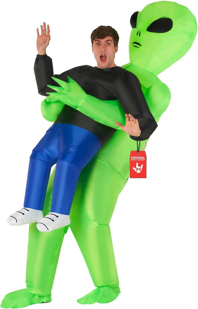 Morph Alien Costume, Inflatable Blow Up Alien Costumes Adult, Halloween Costumes for Adults, Halloween Costume for Men