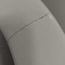 Mayfair Sculptured Shell Toilet Seat, Easy Clean Hinges with Durable Wood Seat, Made in USA, Round, White