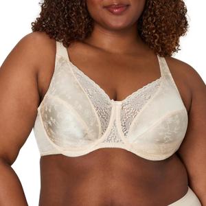 Playtex Women's Underwire Bra, Full-Coverage, Supportive, 4422 (42D, Natural Beige)