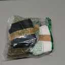 YSense Women's Cotton Crew Socks 6 Pairs, Long Cute Aesthetic Neutral Athletic Boot Socks for Women Stocking Stuffers Gifts (9-11, Black Brown Light Coffee Khaki White Light Grey)