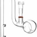 Glass Lily Pipe Spin Outflow with Surface Skimmer for Aquarium Planted Tank (17mm for 16/22mm (5/8'' i.d.) tubing)