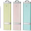 Aiibe 5 Pack 16GB 16G USB 2.0 Flash Drive Bright Thumb Drives Data Storage Memory Stick Portable Pen Jump Drives (16GB, 5 Mixed Colors: Blue Green Yellow Pink Purple)