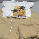 SOLY HUX Men's Summer Tracksuit 2 Piece Beach Outfit Tropical Print Tee and Shorts Set, size XL