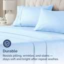 Standard Pillow Cases Set of 2 - Soft Hotel Quality Pillowcase Covers - Comfy & Wrinkle Free - Stain and Fade Resistant - Machine Washable Pillow Protectors - 2 Piece Set - Standard, 21 - Baby Blue, 2
