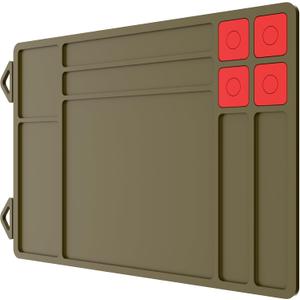 Pistol Gun Cleaning Mat, Thick Gun Cleaning Pad with Magnetic Organizer Parts Tray, Anti-Slip Rubberized Pistol Handgun Revolver Gun Mat, Protective Workbench Mat for Glock Cleaning Pistol Gun Cleaning Mat, Thick Gun Cleaning Pad with Magnetic Organizer Parts Tray, Anti-Slip Rubberized Pistol Handgun Revolver Gun Mat, Protective Workbench Mat for Glock Cleaning