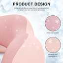 urnexttour Travel Pillow for Airplane Memory Foam Neck Pillow, Soft & Support Travel Pillow for Travelling, Sleeping Rest, Car, Train and Home Use (Pink), Regular