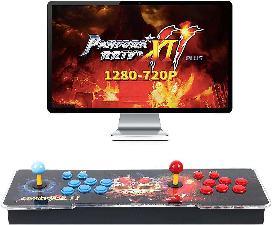 Pandora Treasure 3D Arcade Game Console - 30000 Games Installed, Search Games, Support 3D, 1280x720P, Favorite List, 4 Players Online, 2 Player Controls