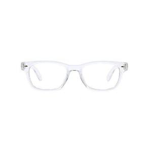 Peepers by PeeperSpecs Unisex-adult Clark Square Blue Light Blocking Reading Glasses, Clear,  +3.25