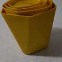 Cute Plant Pots Planters for Indoor Plants Planter Pots 7.6/6.5/5.1 Inch Set of 3 Outdoor Plant Pots with Drainage Holes and Saucers Flower Pots Outdoor Clearance (Earthen Yellow) (Earthen Yellow)