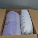 downluxe 4 Inch Queen Memory Foam Mattress Topper Pro Dual Layer 2 Inch Cooling Gel Egg Crate Memory Foam Plus 2 Inch Pillow Top Medium Firm with Deep Pocket (White)