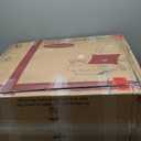 Executive Office Chair with Footrest, Ergonomic Reclining Computer Desk Chair with Adjustable Lumbar Support, 360 Swivel, Breathable Fabric, 400lbs Capacity for Home & Office (Grey)