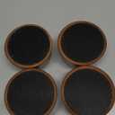 Furniture Raisers Bed Risers - 2 Inch Wooden Circle Heavy Duty Furniture Height Extenders Lifts for Sofa Couch Desk Chair Table Base Raising Space, Convenient Store and Cleaning, Pack of 4