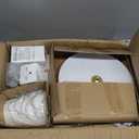 Tree Floor Lamp for Living Room, Industrial 3-Light Standing Lamp with 3 LED Bulbs, Adjustable Rotation Heads, Standing Tall Pole Lamp Farmhouse Rustic Reading Lamps for Bedroom Office (White Gold)