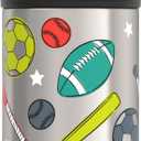 THERMOS FUNTAINER Water Bottle with Straw - 12 Ounce, Sports - Kids Stainless Steel Vacuum Insulated Water Bottle with Lid