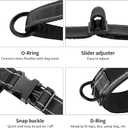 Annchwool No Pull Dog Harness with Soft Padded Handle,Reflective Strip Escape Proof and Quick Fit to Adjust Dog Harness,Easy for Training Walking for Small & Medium and Large Dog(Black, Large)