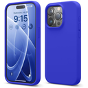elago Compatible with iPhone 15 Pro Case, Liquid Silicone Case, Full Body Protective Cover, Shockproof, Slim Phone, Anti-Scratch Soft Microfiber Lining, 6.1 inch (Cobalt Blue)