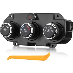 Front Climate Control Module 599-217 Heater A/C Control Switch fit for Dodge Ram 1500 2500 3500 2013-2018 Front A/C Heater Air Conditioning Panel Unit Replaces# 68268189AA,68226600AA, 68226600AB